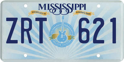 MS license plate ZRT621