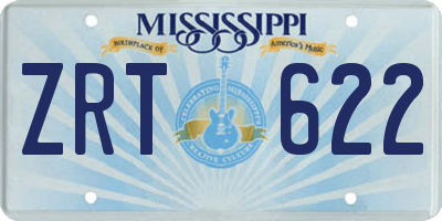 MS license plate ZRT622