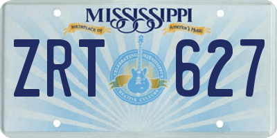 MS license plate ZRT627