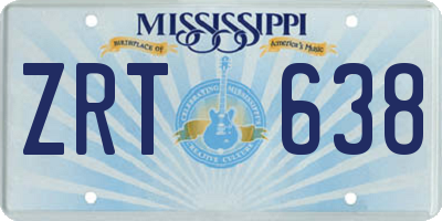 MS license plate ZRT638