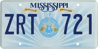 MS license plate ZRT721
