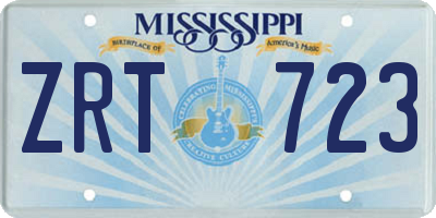 MS license plate ZRT723