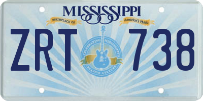 MS license plate ZRT738