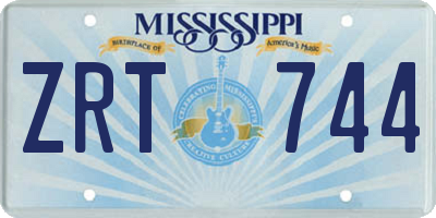 MS license plate ZRT744