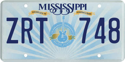 MS license plate ZRT748