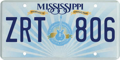 MS license plate ZRT806