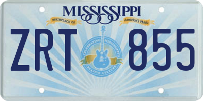 MS license plate ZRT855