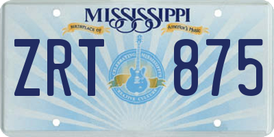 MS license plate ZRT875