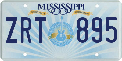 MS license plate ZRT895