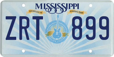 MS license plate ZRT899