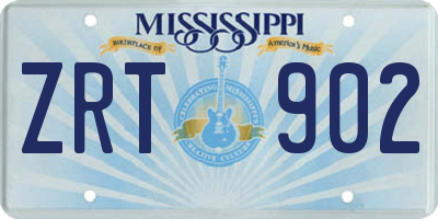 MS license plate ZRT902
