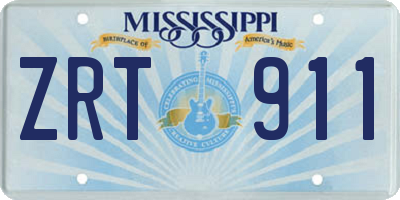 MS license plate ZRT911