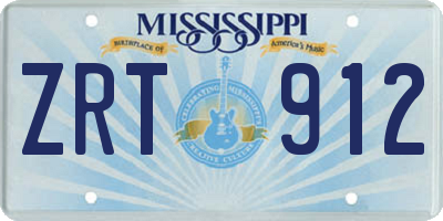 MS license plate ZRT912