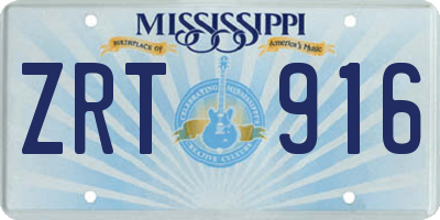 MS license plate ZRT916