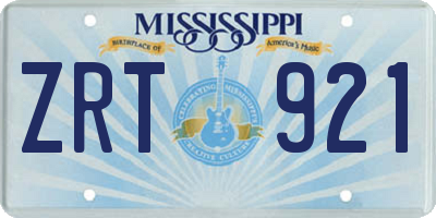 MS license plate ZRT921