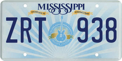 MS license plate ZRT938