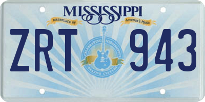MS license plate ZRT943