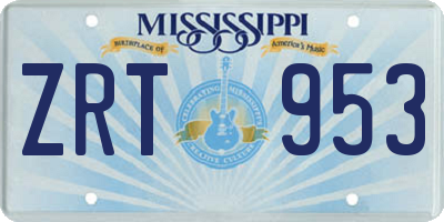 MS license plate ZRT953