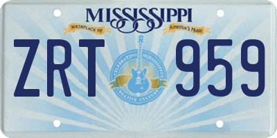 MS license plate ZRT959