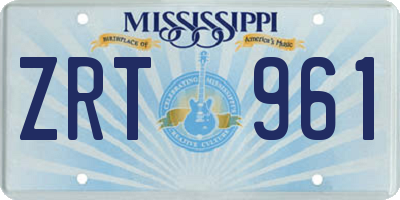 MS license plate ZRT961