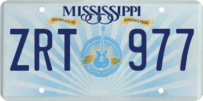 MS license plate ZRT977