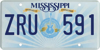 MS license plate ZRU591