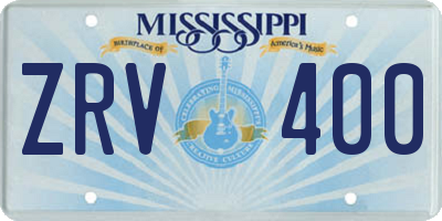 MS license plate ZRV400