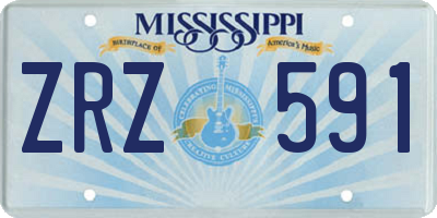 MS license plate ZRZ591
