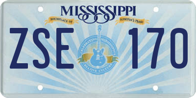 MS license plate ZSE170