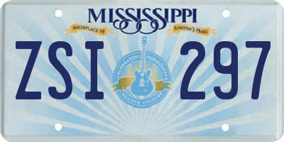 MS license plate ZSI297
