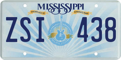 MS license plate ZSI438
