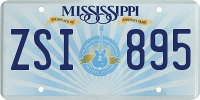 MS license plate ZSI895