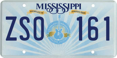 MS license plate ZSO161