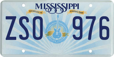 MS license plate ZSO976