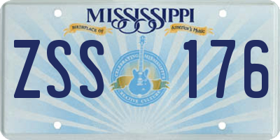 MS license plate ZSS176