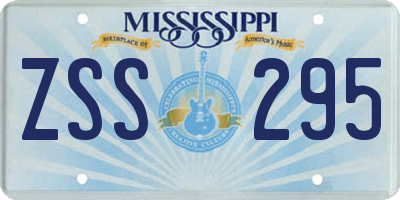 MS license plate ZSS295