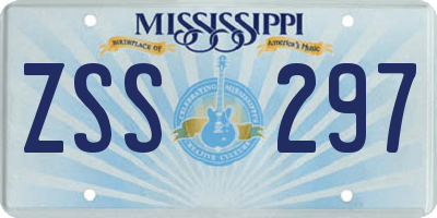 MS license plate ZSS297