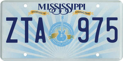 MS license plate ZTA975