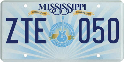 MS license plate ZTE050