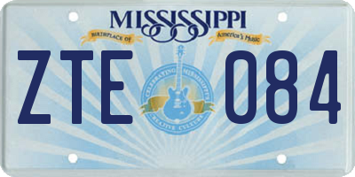 MS license plate ZTE084