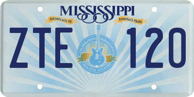 MS license plate ZTE120