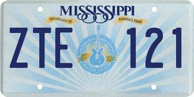 MS license plate ZTE121