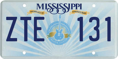 MS license plate ZTE131