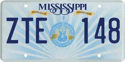 MS license plate ZTE148