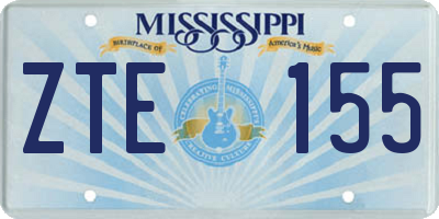 MS license plate ZTE155