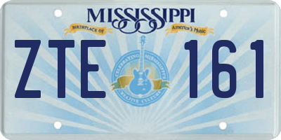 MS license plate ZTE161