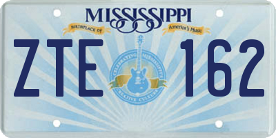 MS license plate ZTE162