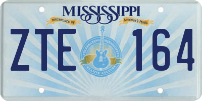 MS license plate ZTE164