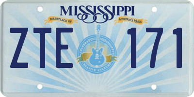 MS license plate ZTE171