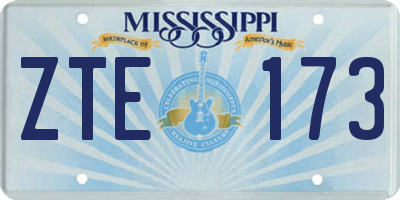 MS license plate ZTE173